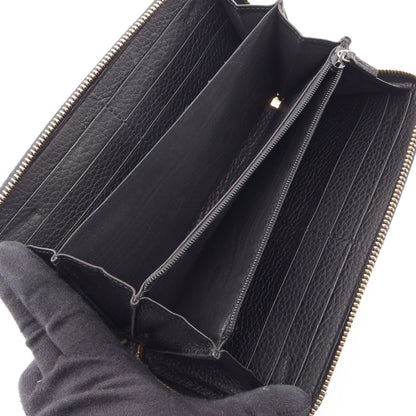ソーホー インターロッキングG ラウンドファスナー長財布 レザー ブラック グッチ 財布・小物 GUCCI