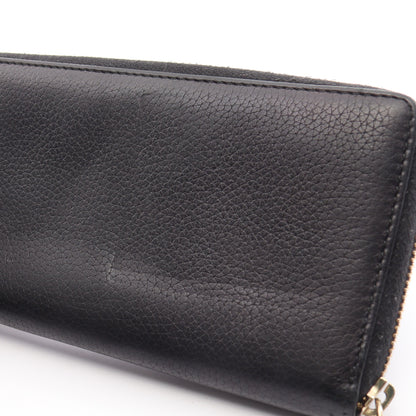 ソーホー インターロッキングG ラウンドファスナー長財布 レザー ブラック グッチ 財布・小物 GUCCI