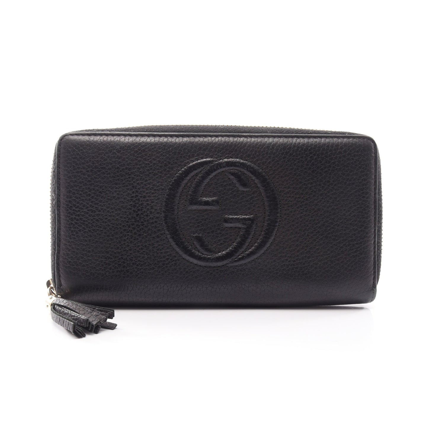 ソーホー インターロッキングG ラウンドファスナー長財布 レザー ブラック グッチ 財布・小物 GUCCI
