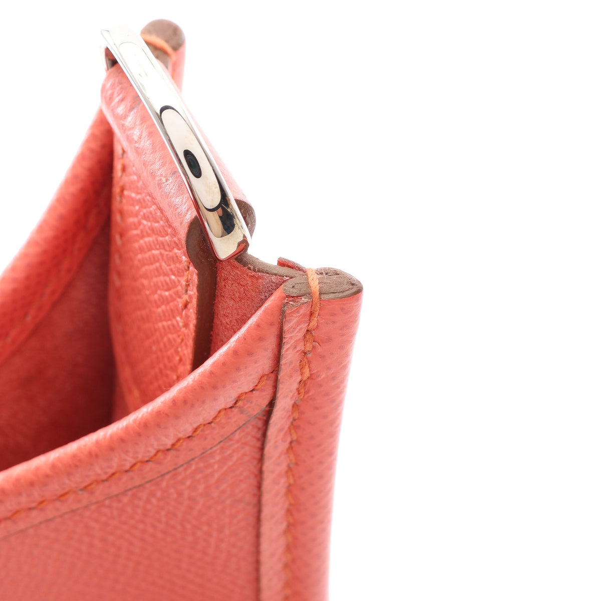 エヴリン 3 トロワ PM フラミンゴ ショルダーバッグ ヴォーエプソン ピンク シルバー金具 □Q刻印 エルメス バッグ HERMES