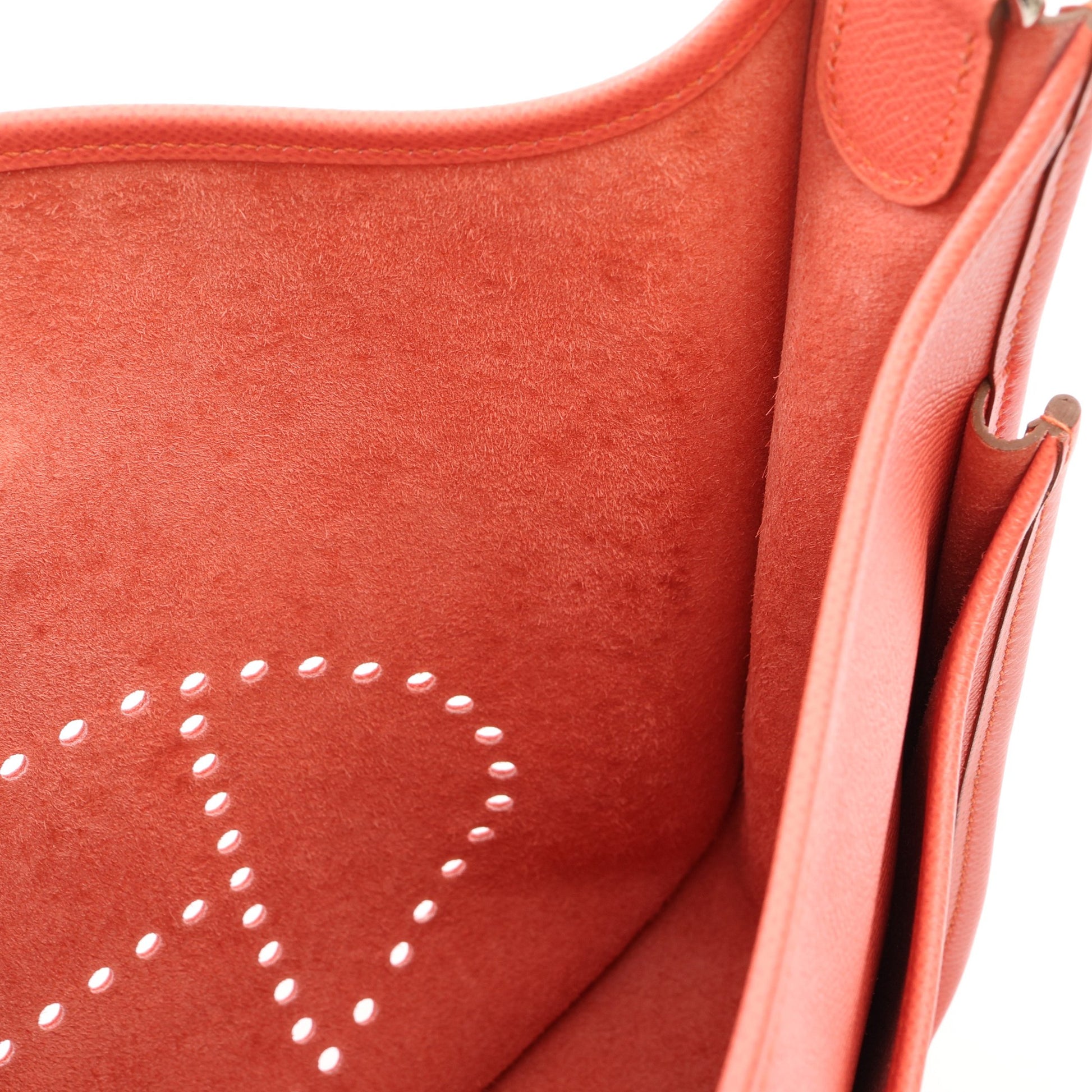 エヴリン 3 トロワ PM フラミンゴ ショルダーバッグ ヴォーエプソン ピンク シルバー金具 □Q刻印 エルメス バッグ HERMES
