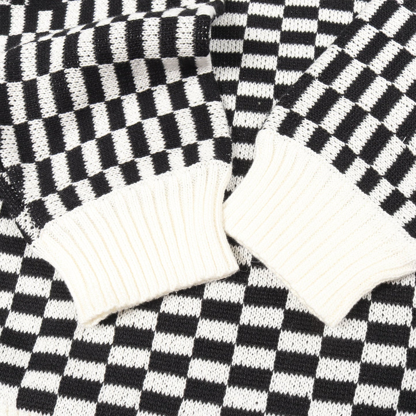 Back Logo Sweater Checkerboard セーター コットン ブラック ホワイト シュプリーム