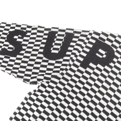 Back Logo Sweater Checkerboard セーター コットン ブラック ホワイト シュプリーム