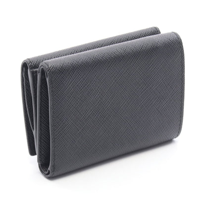 SAFFIANO TRIANG 三つ折り財布 サフィアーノレザー ブラック プラダ