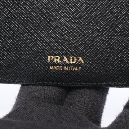 SAFFIANO TRIANG 三つ折り財布 サフィアーノレザー ブラック プラダ