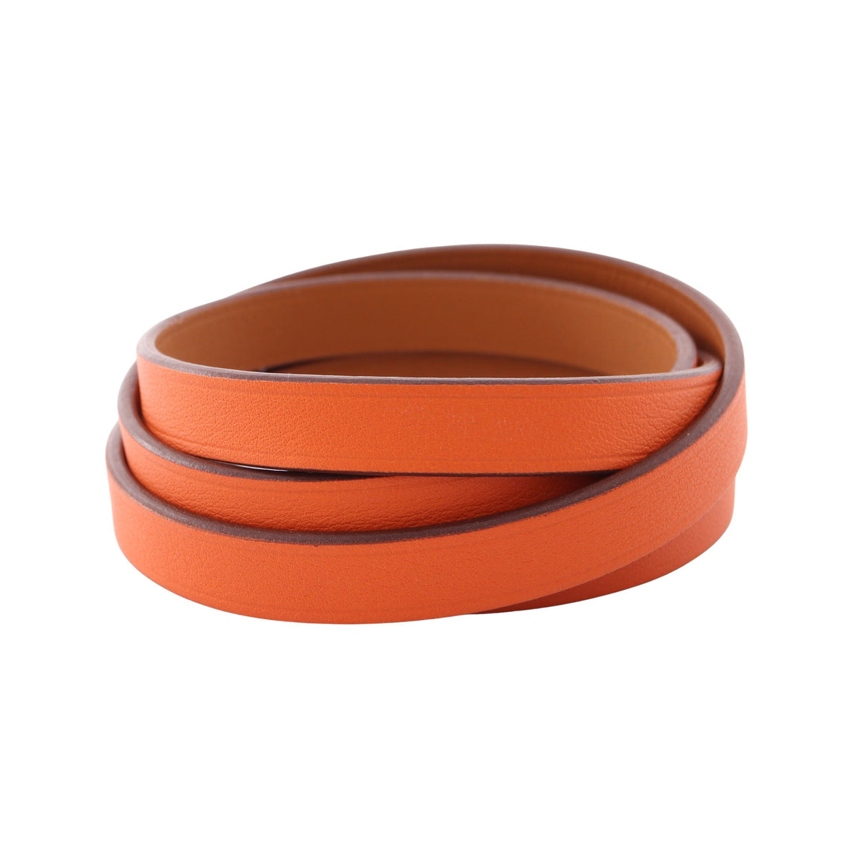 ビーアピ ロング ブレスレット ヴォースイフト オレンジ ライトブラウン U刻印 エルメス アクセサリー HERMES