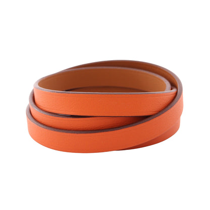 ビーアピ ロング ブレスレット ヴォースイフト オレンジ ライトブラウン U刻印 エルメス アクセサリー HERMES