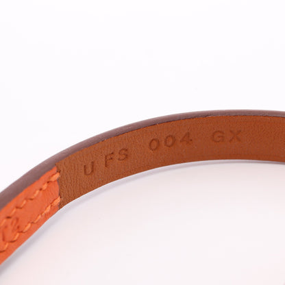 ビーアピ ロング ブレスレット ヴォースイフト オレンジ ライトブラウン U刻印 エルメス アクセサリー HERMES
