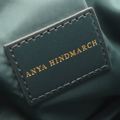 Chubby Wink チャビーウィンク スマイリー ショルダーバッグ トートバッグ ナイロン レザー グリーン アニヤハインドマーチ バッグ ANYA HINDMARCH