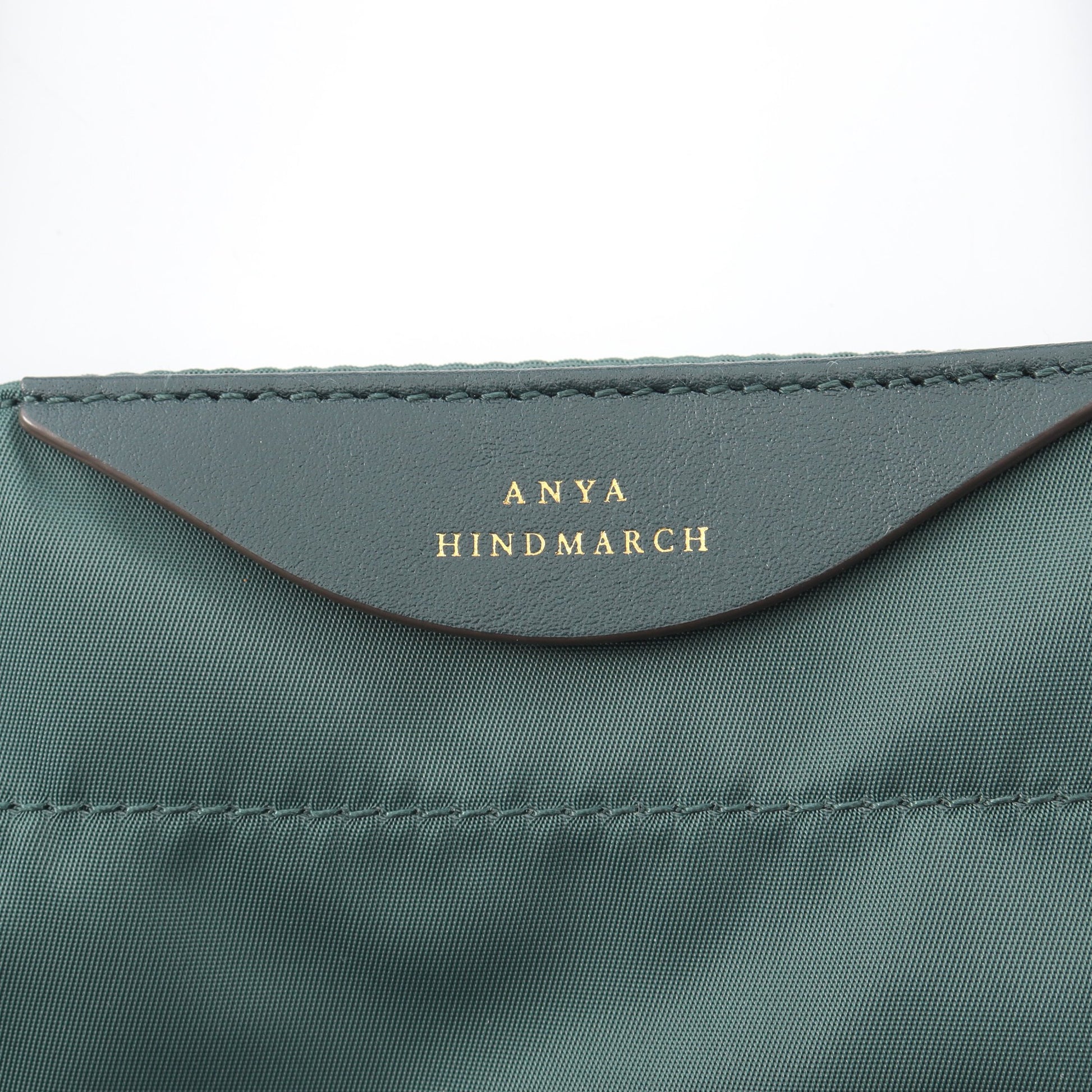 Chubby Wink チャビーウィンク スマイリー ショルダーバッグ トートバッグ ナイロン レザー グリーン アニヤハインドマーチ バッグ ANYA HINDMARCH