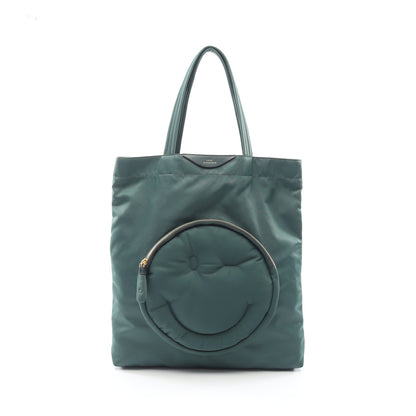 Chubby Wink チャビーウィンク スマイリー ショルダーバッグ トートバッグ ナイロン レザー グリーン アニヤハインドマーチ バッグ ANYA HINDMARCH