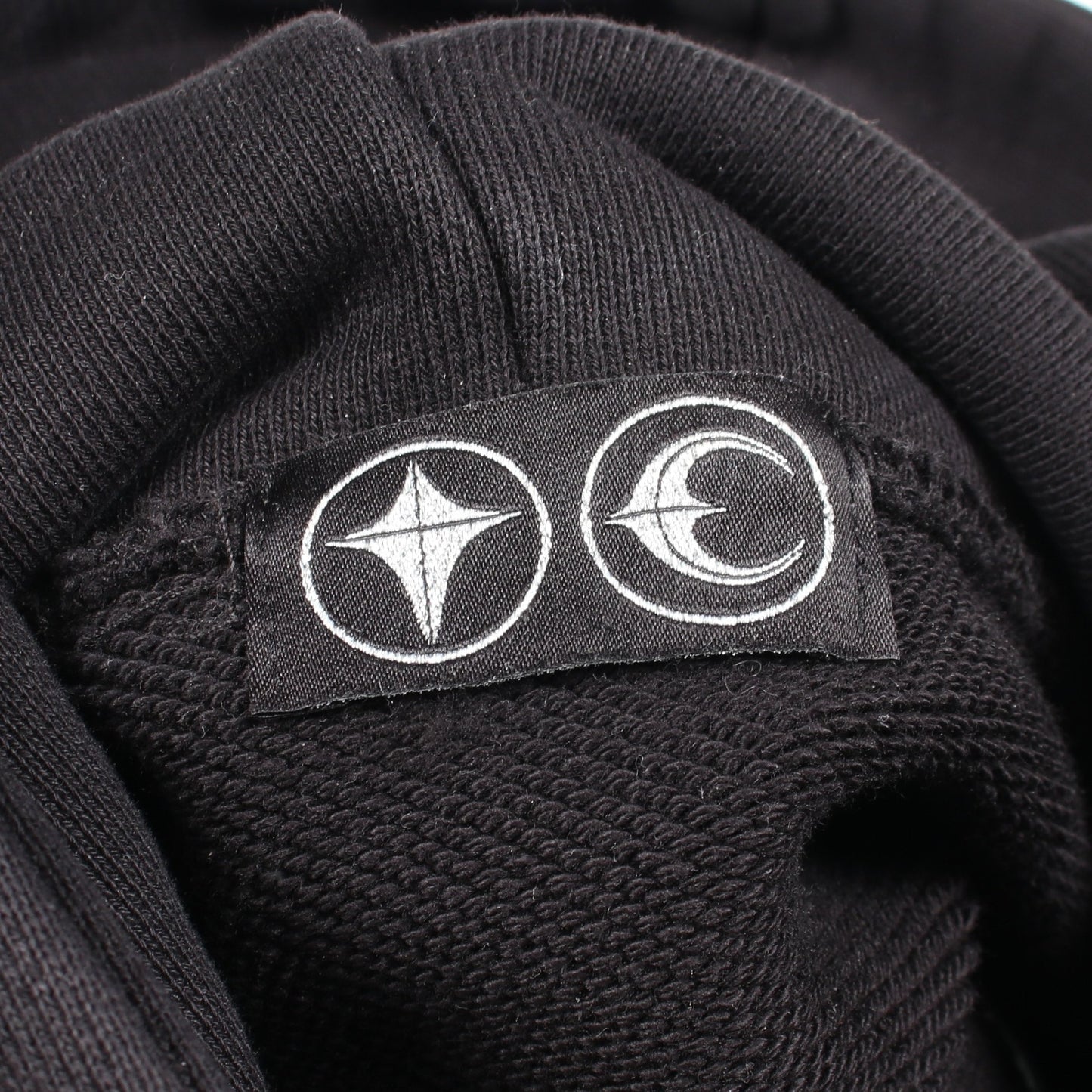 ARMOR HOODIE プルオーバーパーカー コットン ブラック サグクラブ