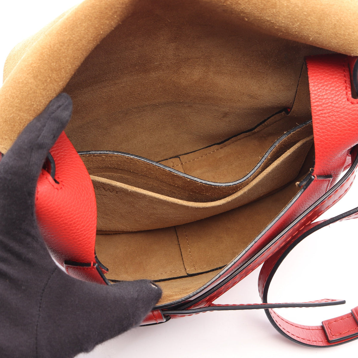 GATE BAG ゲートバッグ スモール ショルダーバッグ レザー レッド ロエベ バッグ LOEWE