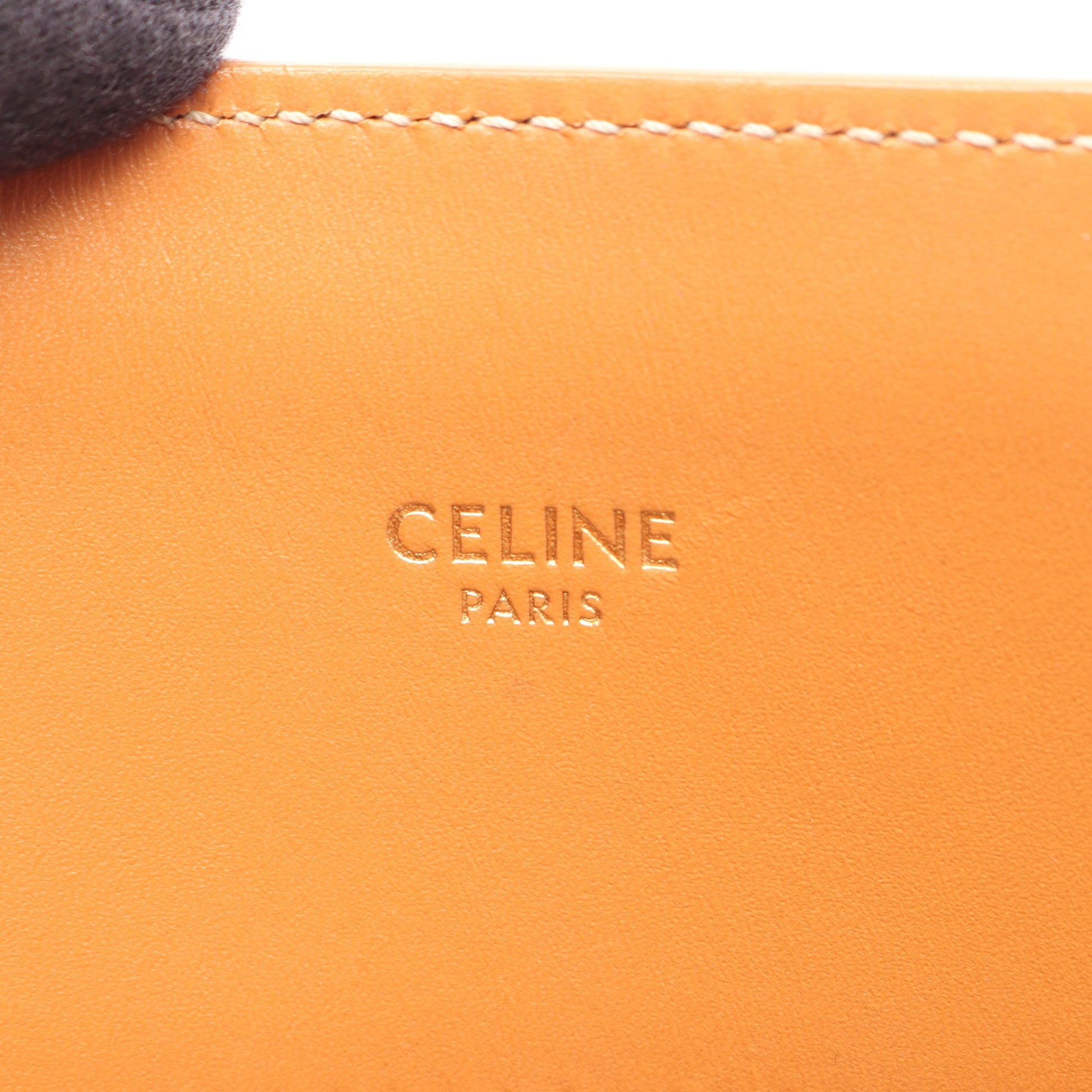 スモール バーティカル カバ 2WAY ハンドバッグ トートバッグ キャンバス レザー アイボリー ライトブラウン セリーヌ バッグ CELINE