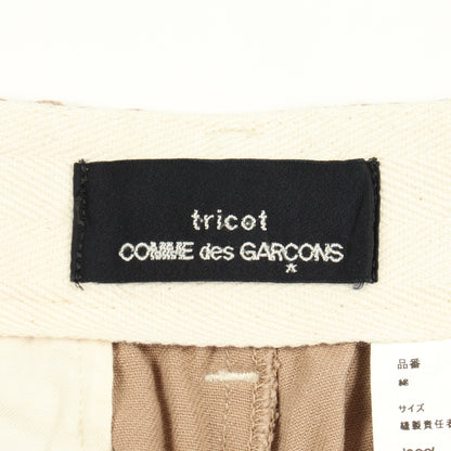 クロップド デニムパンツ コットン ベージュ トリココムデギャルソン ボトムス tricot COMME des GARCONS