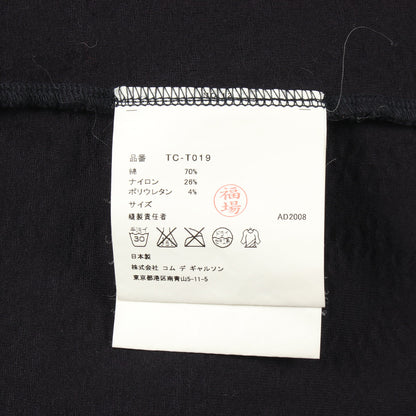 花柄 エンボス加工 ジャケット コットン ネイビー トリココムデギャルソン アウター tricot COMME des GARCONS