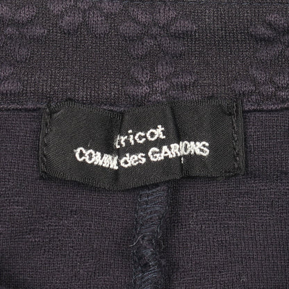 花柄 エンボス加工 ジャケット コットン ネイビー トリココムデギャルソン アウター tricot COMME des GARCONS
