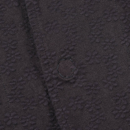 花柄 エンボス加工 ジャケット コットン ネイビー トリココムデギャルソン アウター tricot COMME des GARCONS