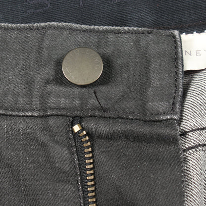 裾レース デニムパンツ コットン ブラック ステラマッカートニー