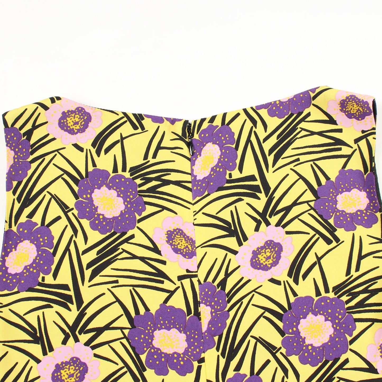 ノースリーブ 花柄 ワンピース レーヨン イエロー マルチカラー マルニ ワンピース MARNI