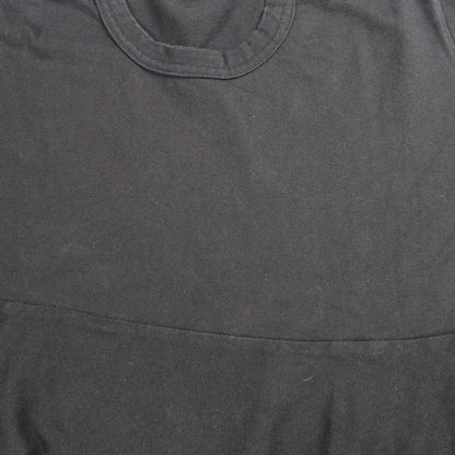 変形デザイン 半袖Tシャツ コットン ブラック コムデギャルソン