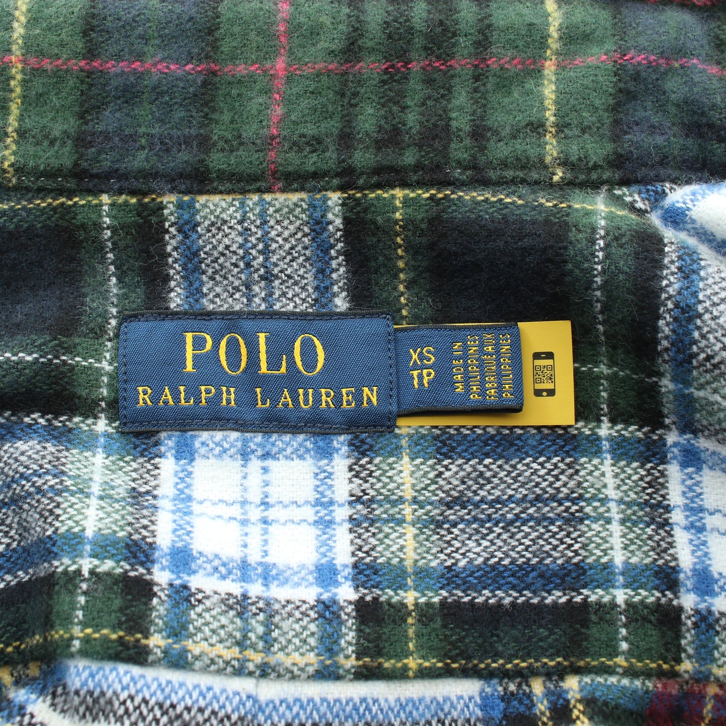 チェック柄 フリンジ シャツ コットン ダークグリーン マルチカラー ポロラルフローレン トップス Polo Ralph Lauren