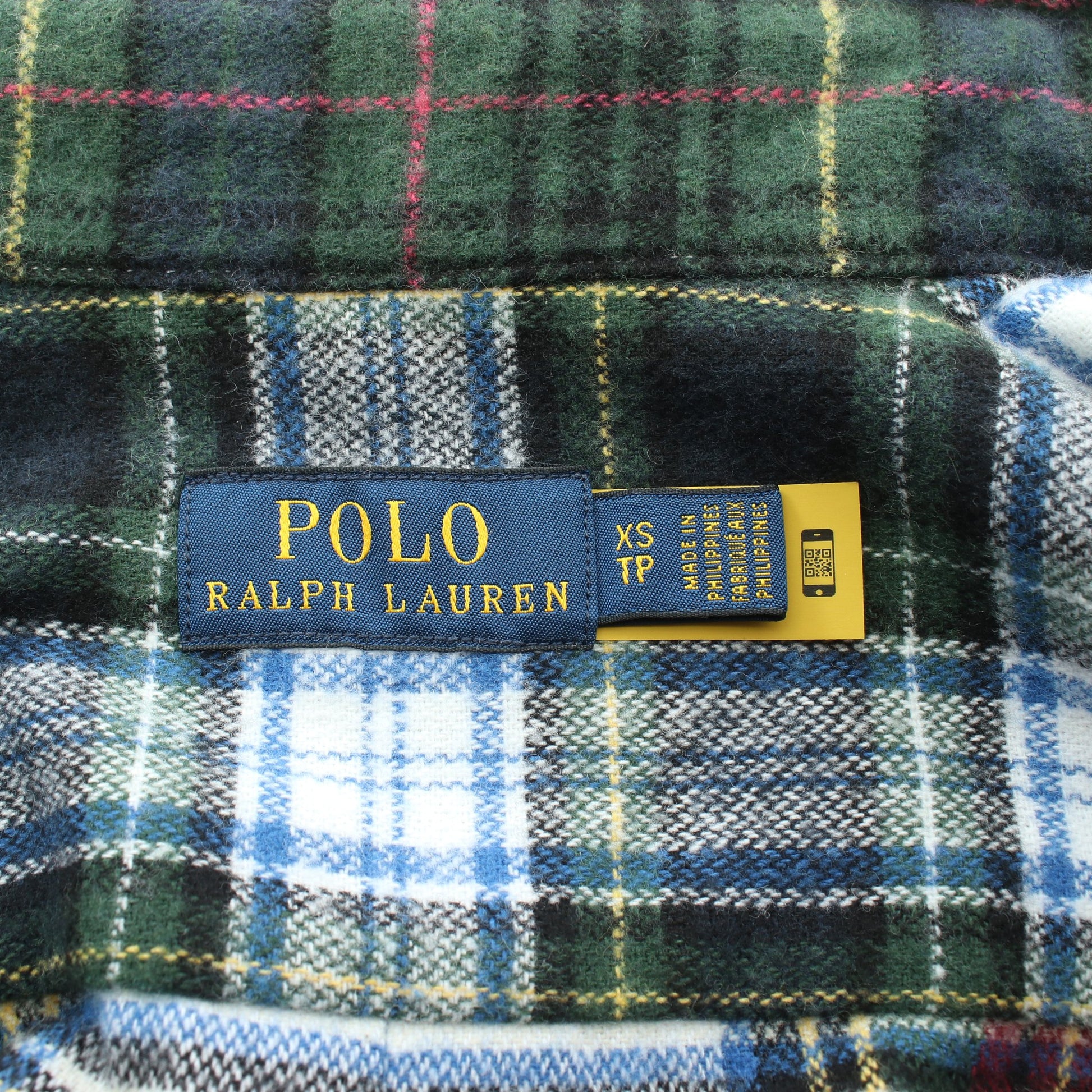 チェック柄 フリンジ シャツ コットン ダークグリーン マルチカラー ポロラルフローレン トップス Polo Ralph Lauren
