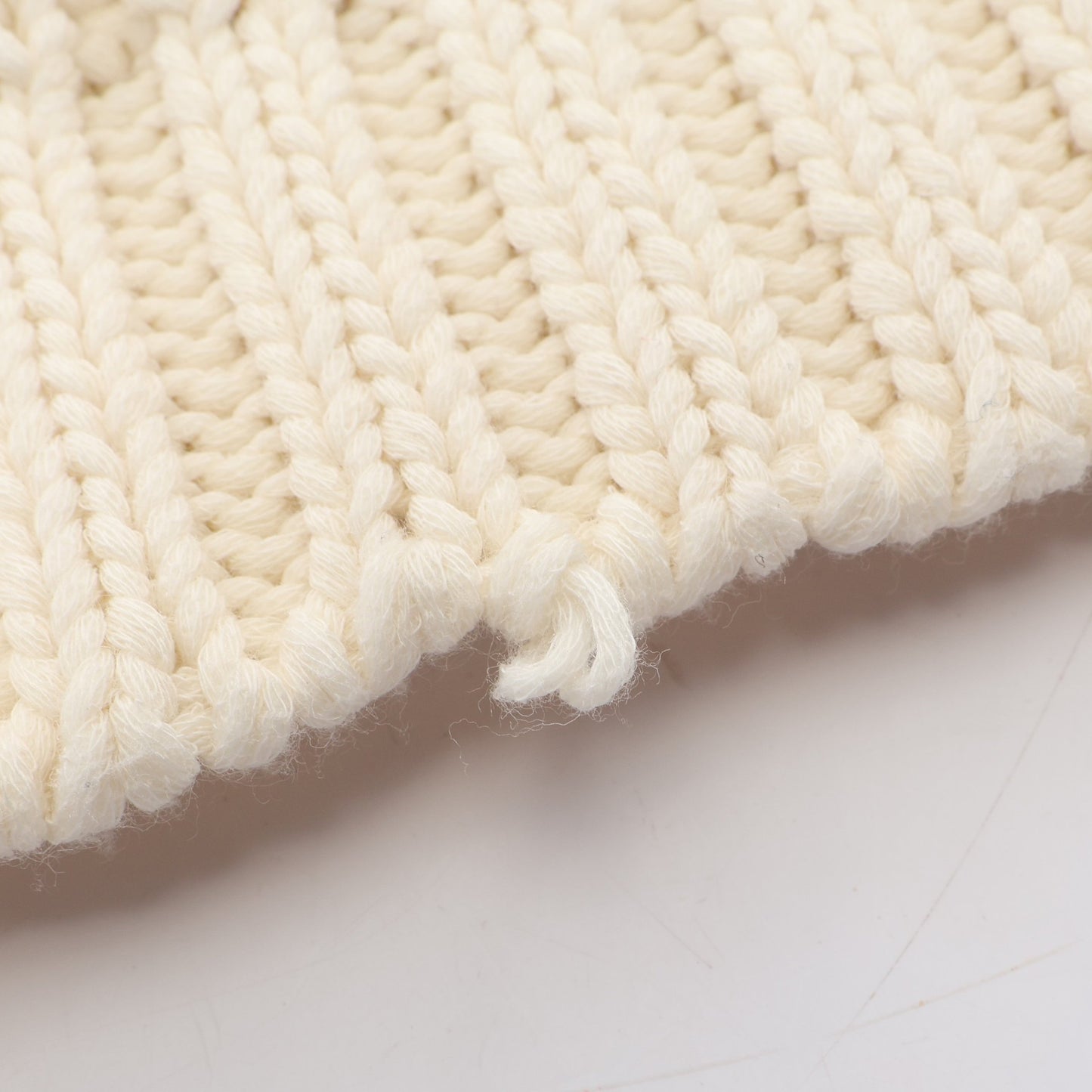 TRICOT COLLO A BARCHET ナイロン切替 セーター コットン ナイロン ホワイト ブラック モンクレール