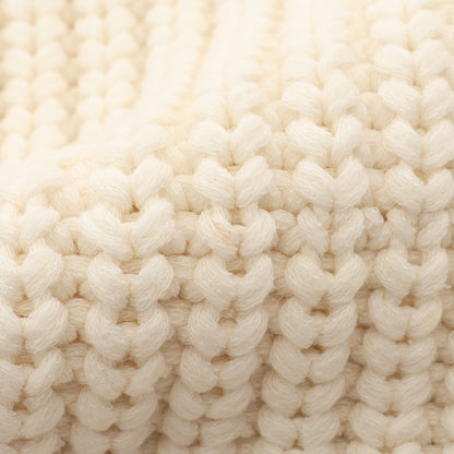 TRICOT COLLO A BARCHET ナイロン切替 セーター コットン ナイロン ホワイト ブラック モンクレール