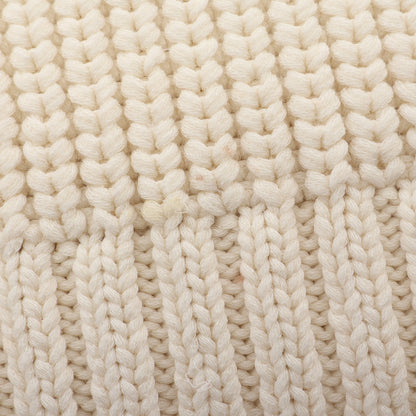 TRICOT COLLO A BARCHET ナイロン切替 セーター コットン ナイロン ホワイト ブラック モンクレール