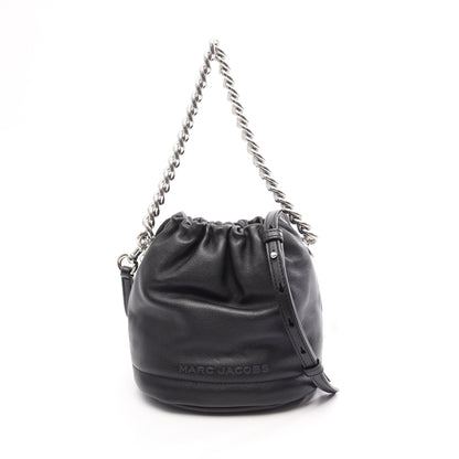 Soft Small Bucket Bag 2WAY チェーンハンドバッグ レザー ブラック マークジェイコブス バッグ MARC JACOBS