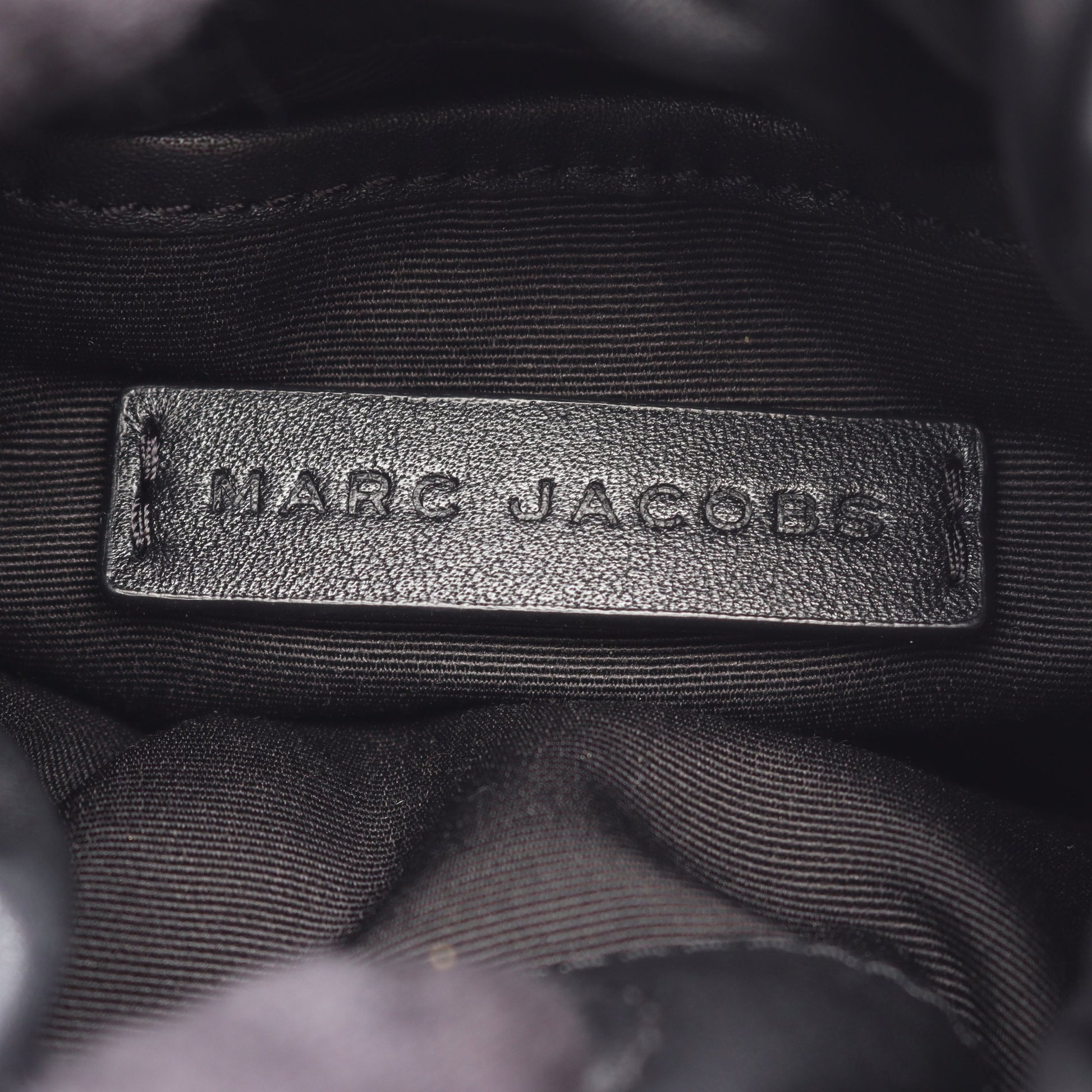 Soft Small Bucket Bag 2WAY チェーンハンドバッグ レザー ブラック マークジェイコブス バッグ MARC JACOBS