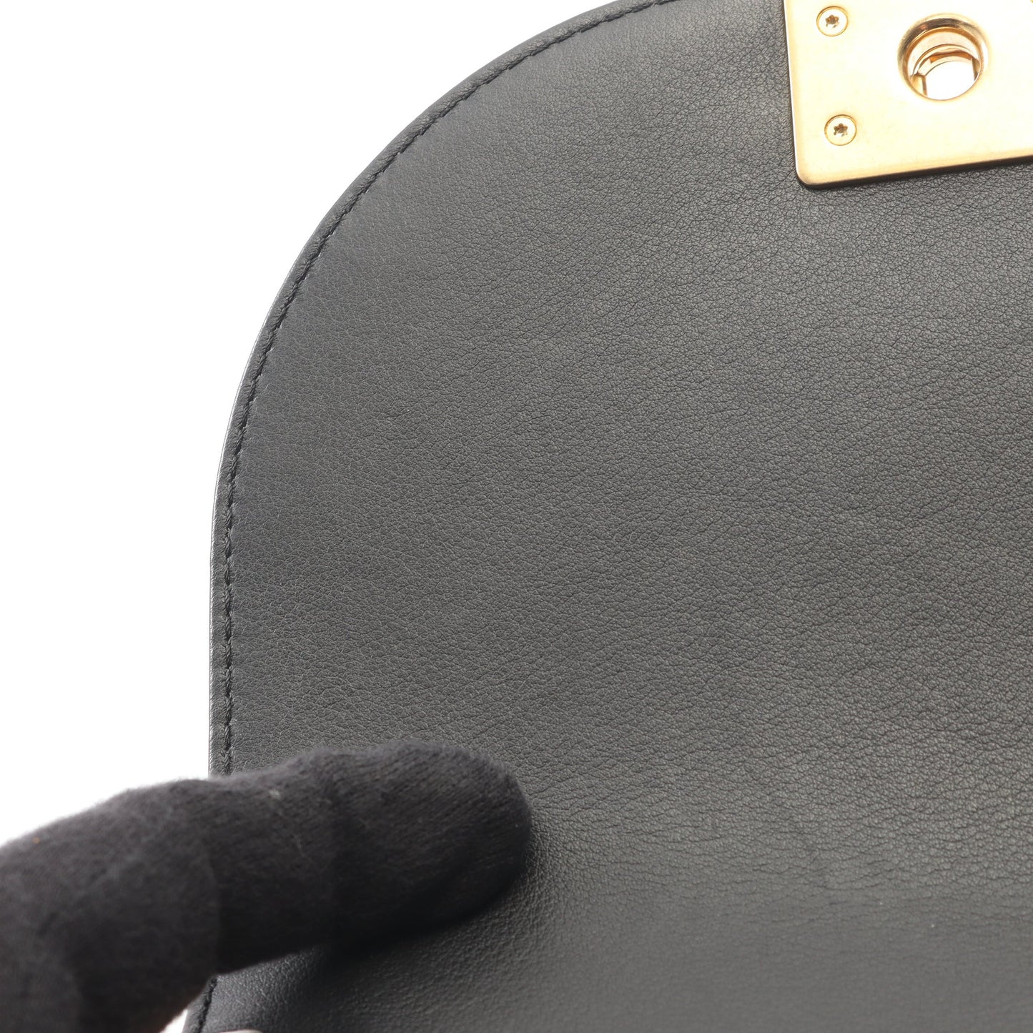 ボーイシャネル スモール チェーンショルダーバッグ ラムスキン ブラック ゴールド金具 シャネル
