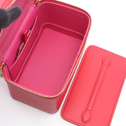 Serpenti Forever セルペンティ フォーエバー 2WAY バニティバッグ レザー レッド ブルガリ
