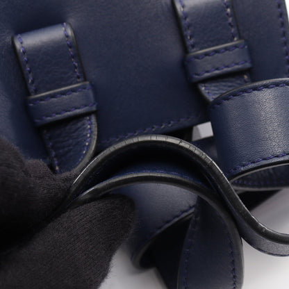 HAMMOCK SMALL ハンモック スモール 2WAY ハンドバッグ レザー ダークブルー ロエベ