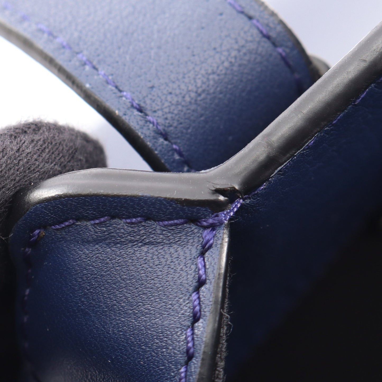HAMMOCK SMALL ハンモック スモール 2WAY ハンドバッグ レザー ダークブルー ロエベ