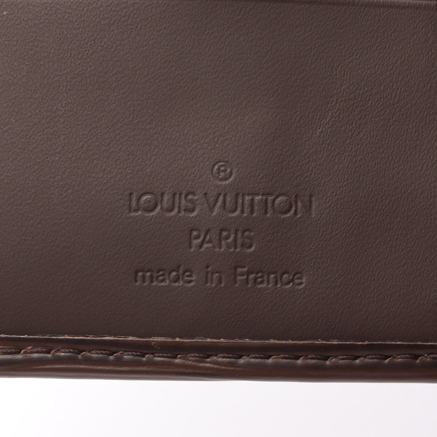 ポルトビエ カルトクレディ モネ エピ モカ 二つ折り財布 レザー ブラウン ルイヴィトン