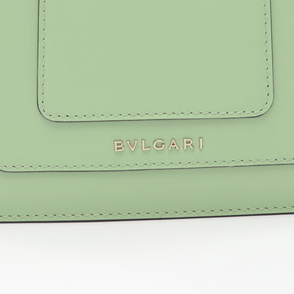 セルペンティ フォーエバー スモール チェーンショルダーバッグ レザー ライトグリーン ブルガリ バッグ BVLGARI