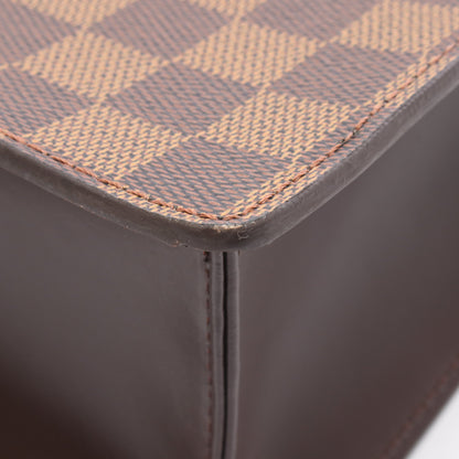 ヴェニスPM ダミエエベヌ ハンドバッグ トートバッグ PVC レザー ブラウン ルイヴィトン バッグ LOUIS VUITTON