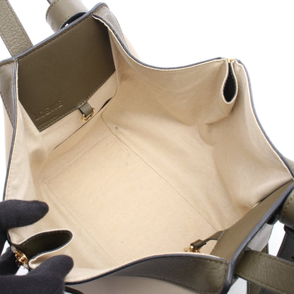HAMMOCK SMALL ハンモック スモール 2WAY ハンドバッグ レザー カーキグリーン ベージュ ロエベ