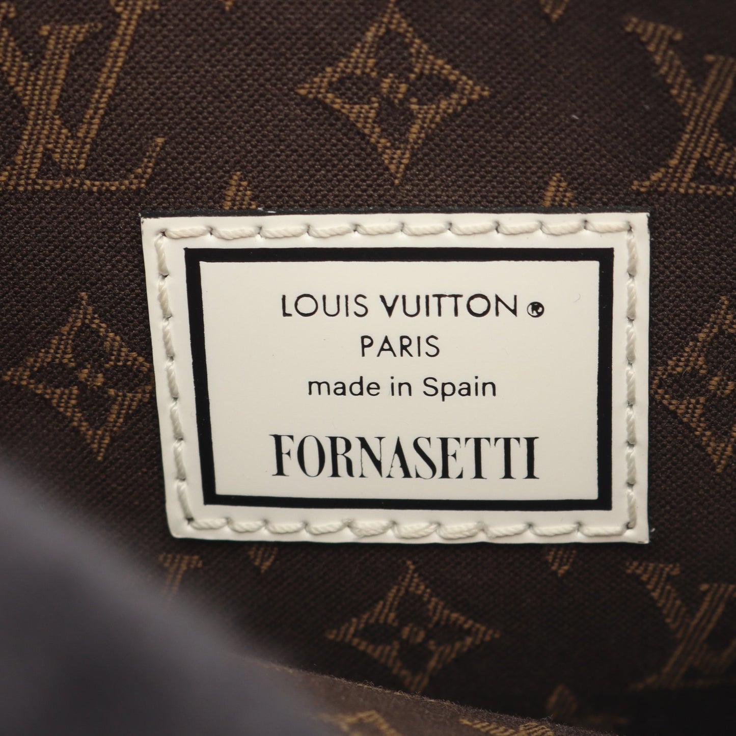 LOUIS VUITTON × FORNASETTI プティット サックプラ モノグラム 2WAY ハンドバッグ PVC レザー ホワイト ブラウン ブラック ルイヴィトン