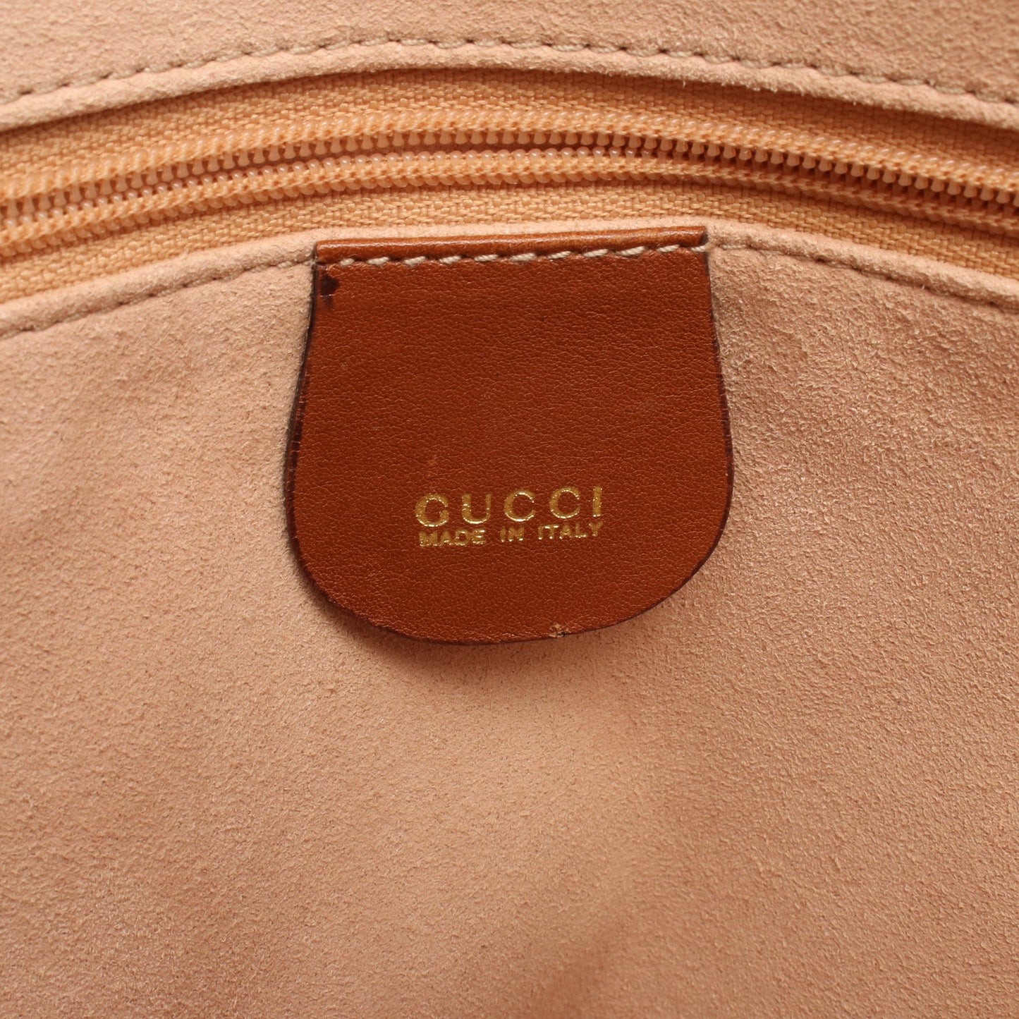 バンブー 2WAY ハンドバッグ レザー ブラウン グッチ