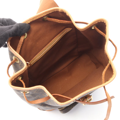 モンスリMM モノグラム バックパック リュックサック PVC レザー ブラウン ルイヴィトン バッグ LOUIS VUITTON
