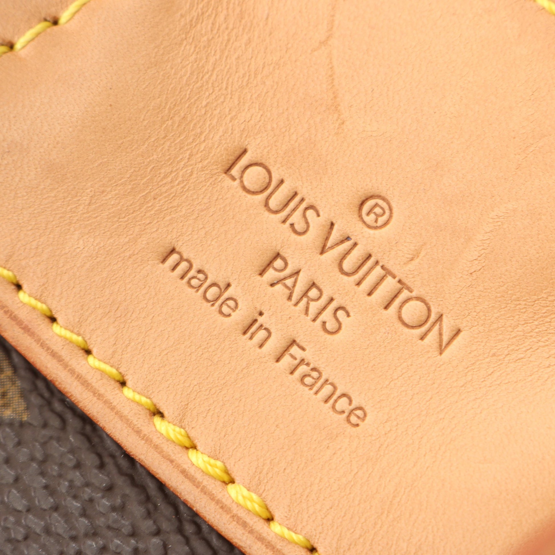 モンスリMM モノグラム バックパック リュックサック PVC レザー ブラウン ルイヴィトン バッグ LOUIS VUITTON