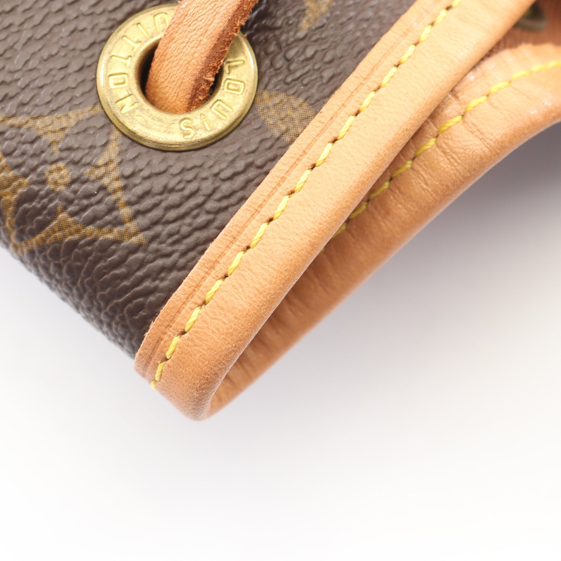 モンスリMM モノグラム バックパック リュックサック PVC レザー ブラウン ルイヴィトン バッグ LOUIS VUITTON