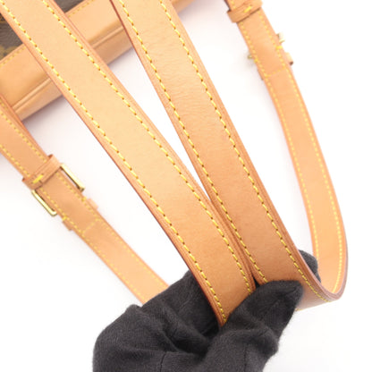 モンスリMM モノグラム バックパック リュックサック PVC レザー ブラウン ルイヴィトン バッグ LOUIS VUITTON