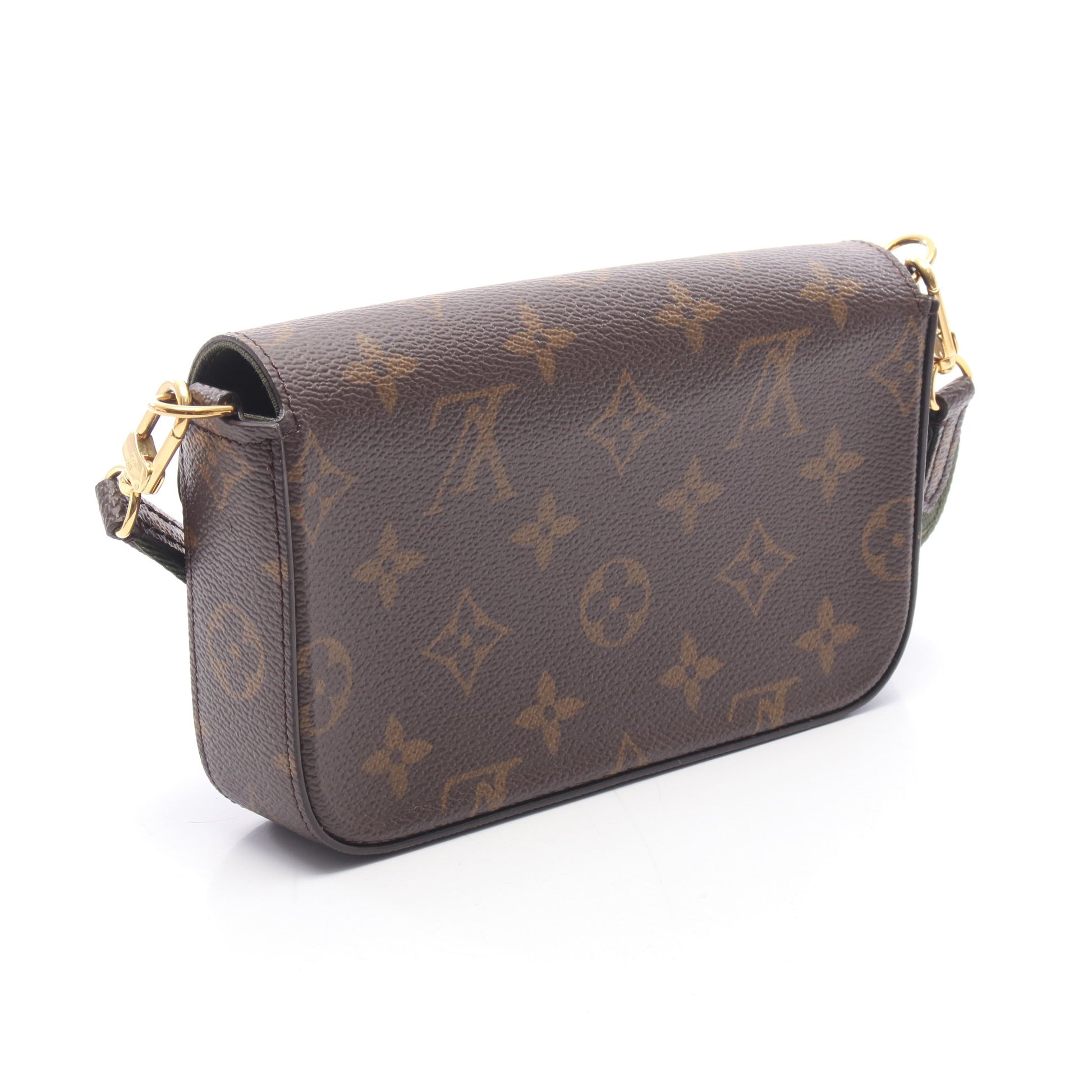 ミュルティ ポシェット フェリシー モノグラム ショルダーバッグ PVC ブラウン ダークグリーン ルイヴィトン バッグ LOUIS VUITTON