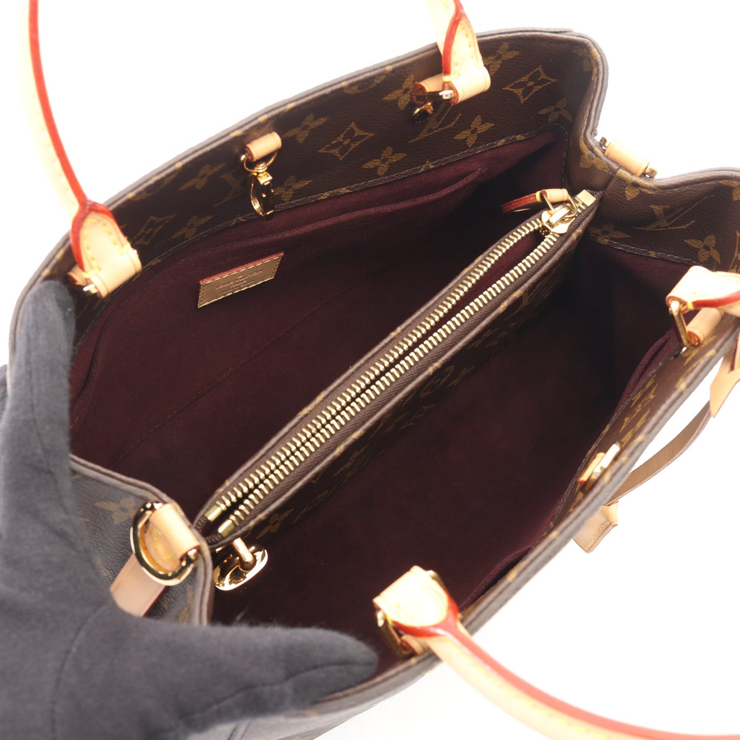モンテーニュBB モノグラム 2WAY ハンドバッグ PVC レザー ブラウン ルイヴィトン