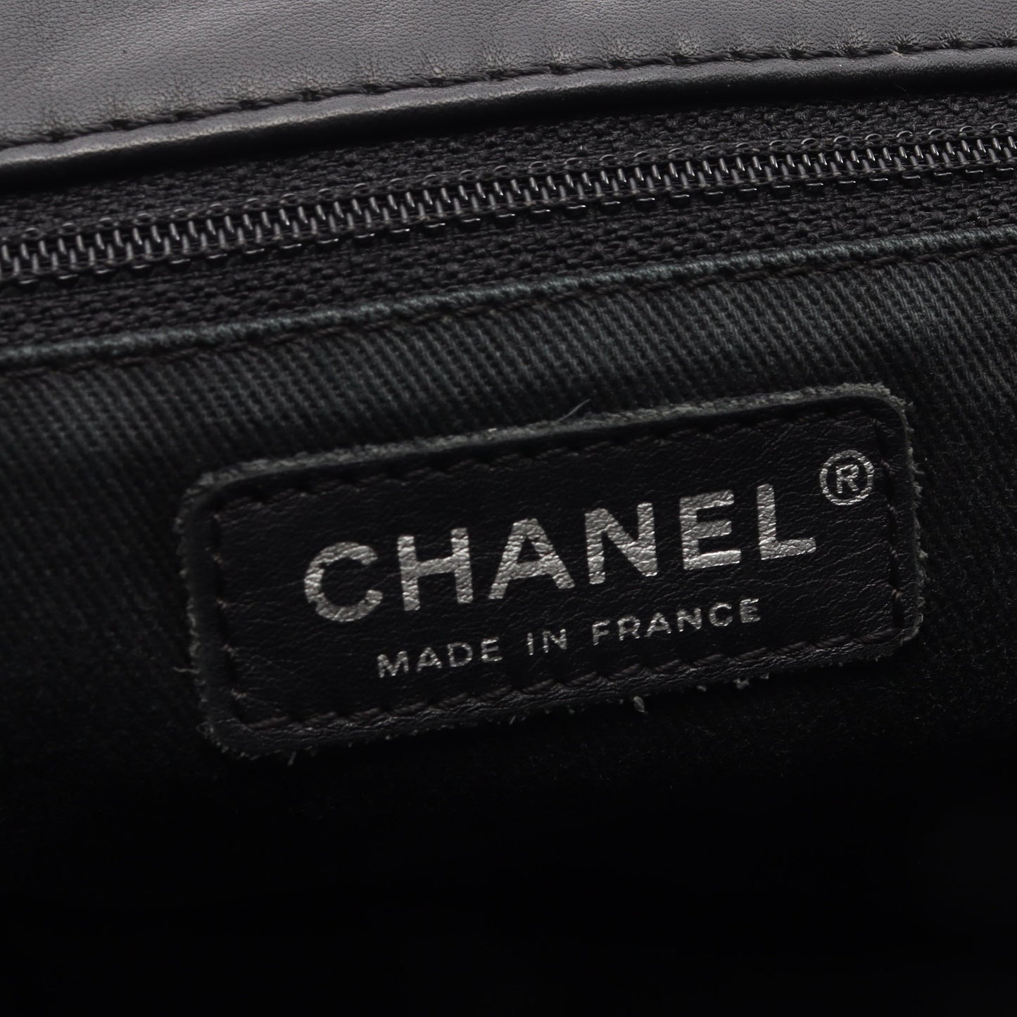 ワイルドステッチ チェーンショルダーバッグ カーフレザー ブラック シルバー金具 シャネル バッグ CHANEL