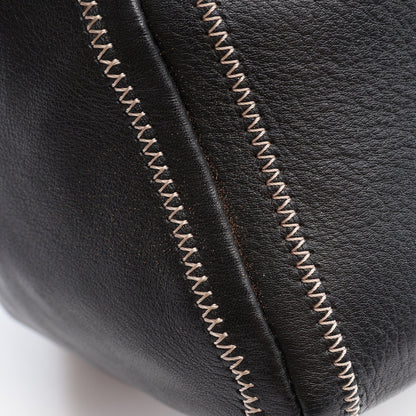 ハンドバッグ ミニボストンバッグ ラムスキン ブラック シルバー金具 シャネル
